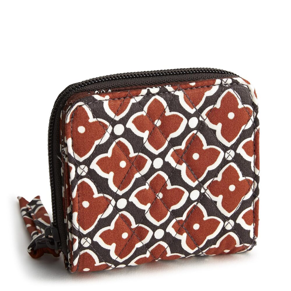 4903 Premium Cotton Small Zip-Around Wallet, Moorish, One Size